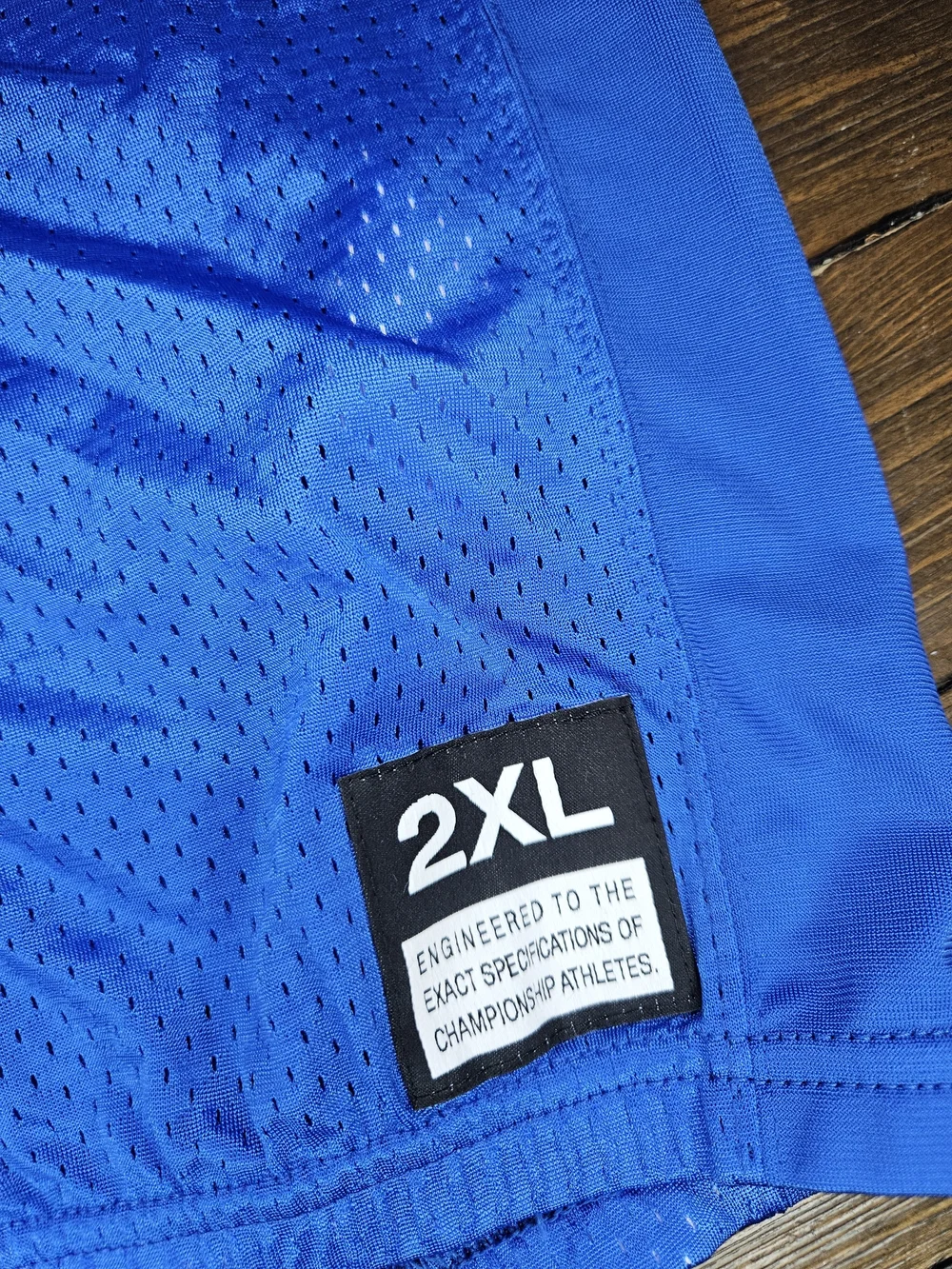 Nike Blue Athletic Mesh Jersey - 2XL